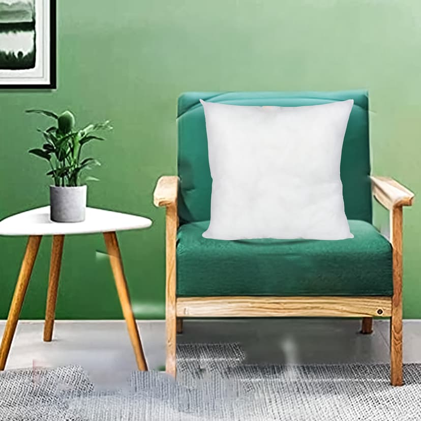 OrkaSleep Cushions | Premium Fibre Sofa Cushions Set of 1 | Cushion 16 inch x 16 inch | Sofa Pillow,Cushion,Cushions for Sofa, Cushion Pillow,Sofa Pillow,Cushions for Bed (Color Off White)