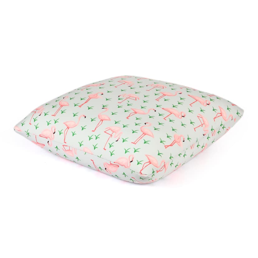 Orka Digital Printed Spandex Stretchable Fabric Microbeads Cushion (D13, Pack of 1)