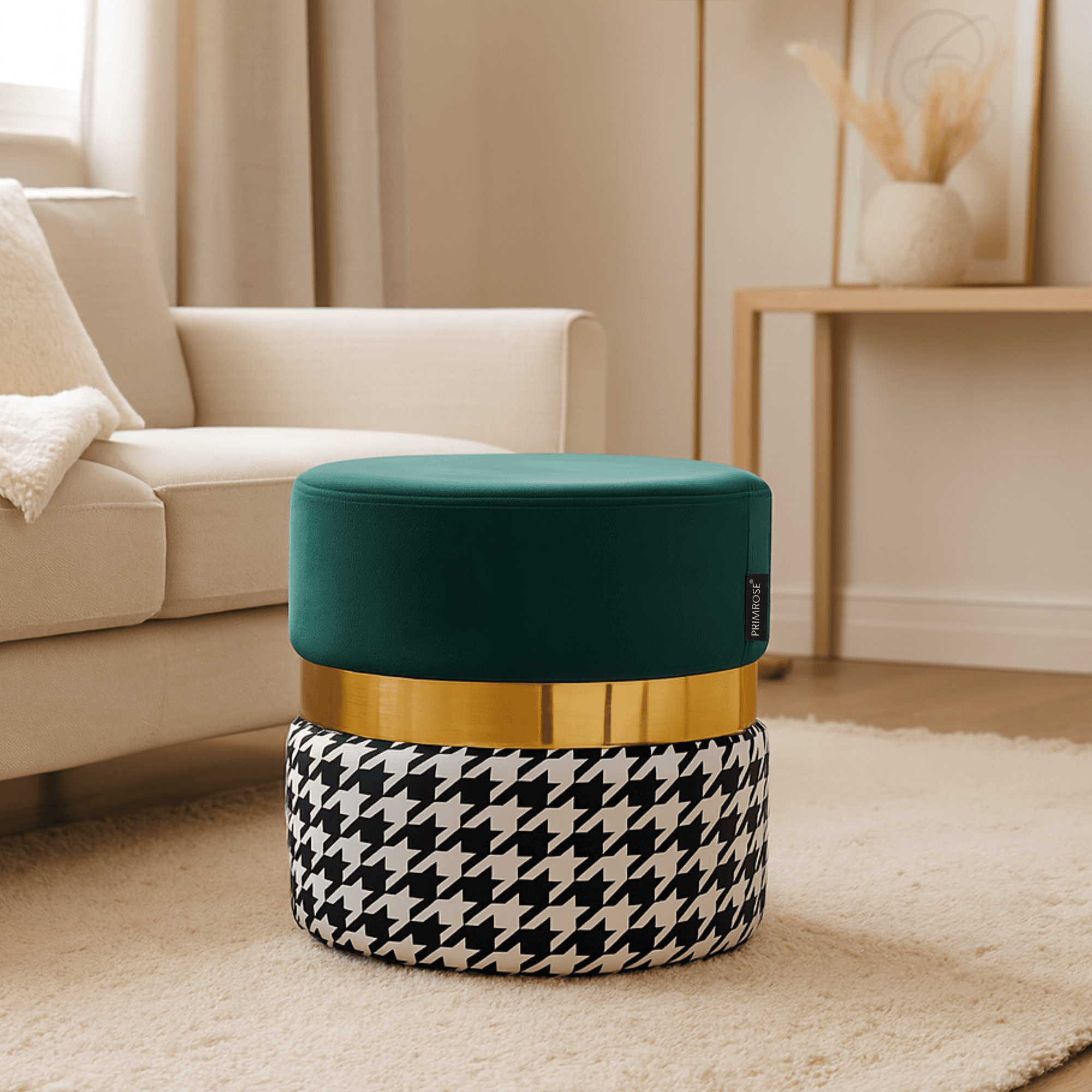 Primrose Candy Luxe Ottoman -