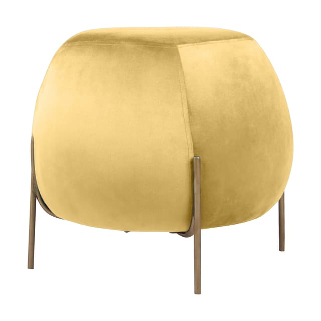 Primrose Otto Ottoman Sitting, Pouffes Stool for Living Room - Yellow