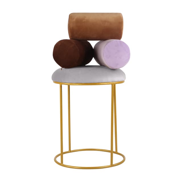 Primrose Dupont Ottoman Sitting, Pouffes Stool for Living Room - Grey