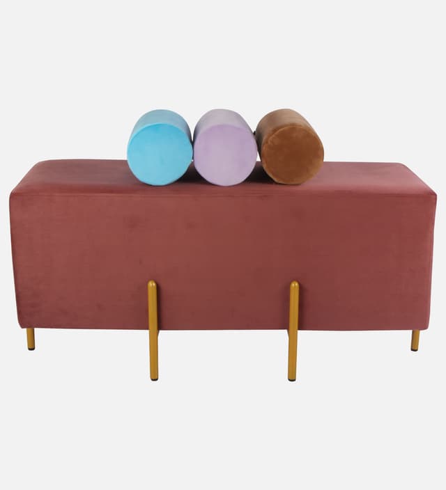 Primrose Fresca Ottoman Sitting, Pouffes Stool for Living Room - Rose