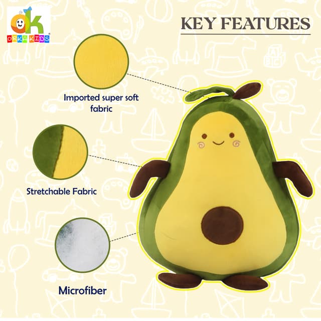 Orka Kids Soft Toys Long Soft Lovable Huggable Cute Giant Life Size Teddy Bear Plush & Stuffed Toys (35cm, Avocado)