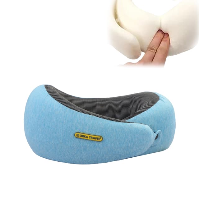 Orka Travel Starc 3 Adjustable Neck Buttons Memory Foam U Neck - Teal