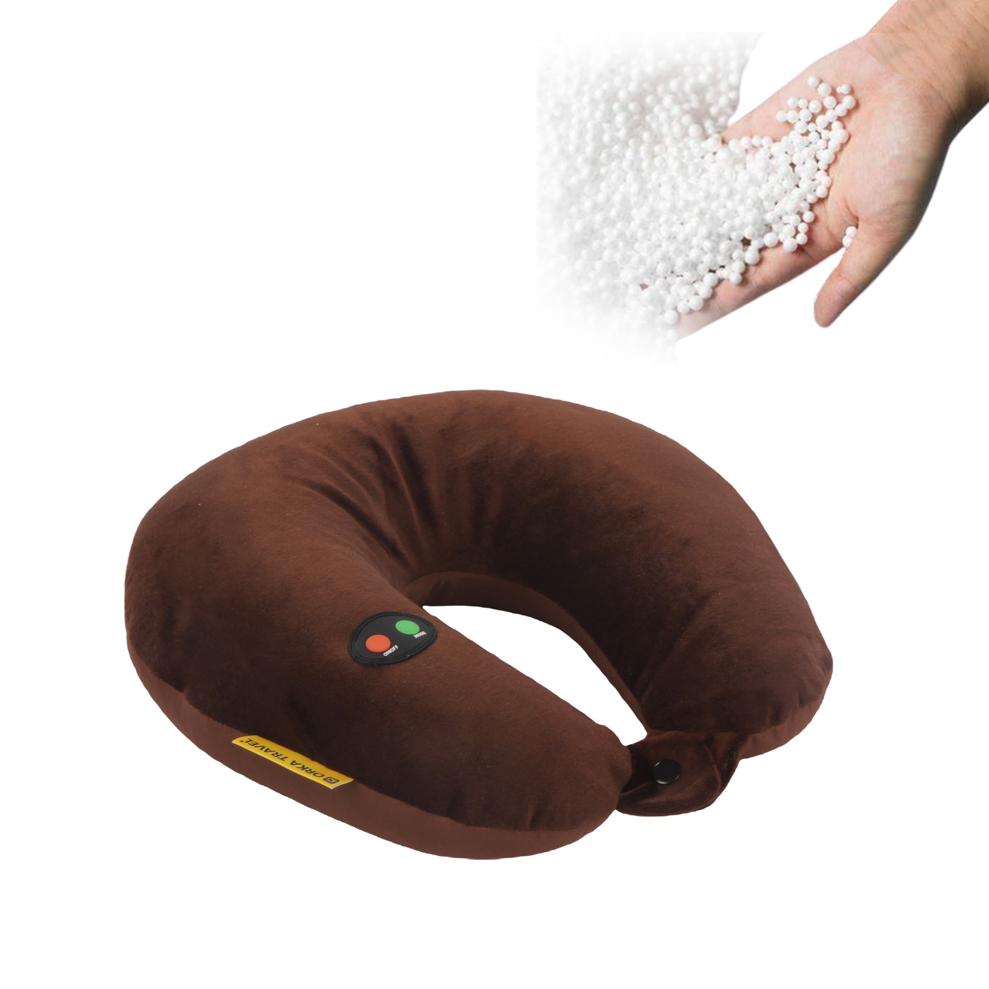 Orka Travel Microbeads Massager U Neck - Brown view 4
