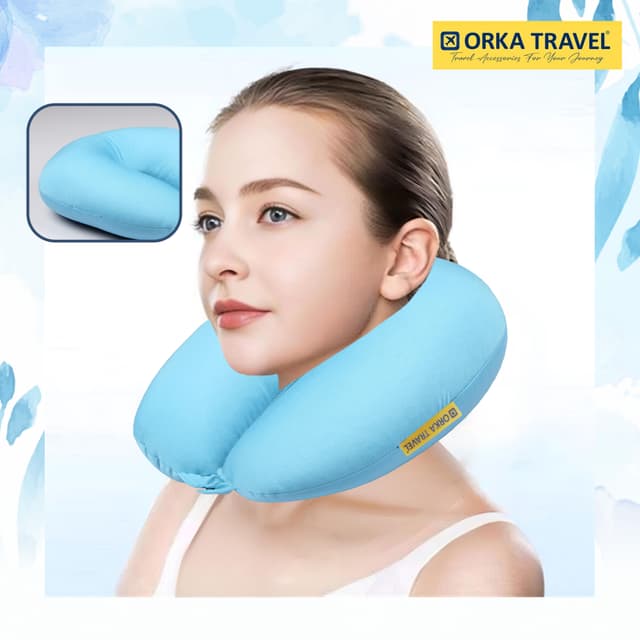 Orka Travel Solid Microbeads U Neck - Teal