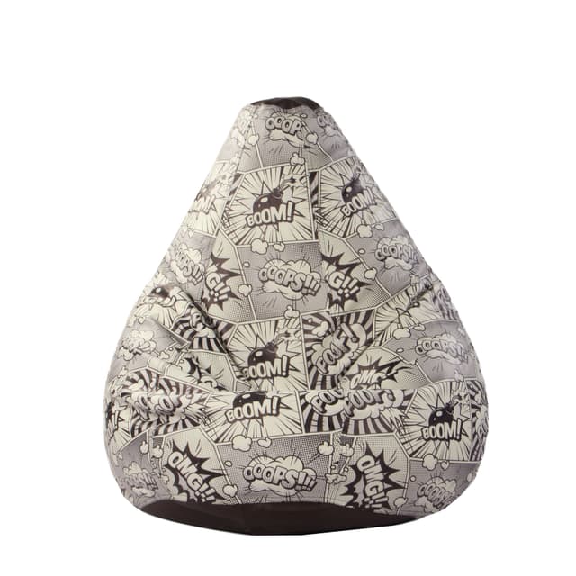 Orka Digital Printed OMG Boom Print Jumbo Bean Bag Cover Without Beans[Comes as a Empty Bean Bag Cover Only] [Beans not Included with This Products]