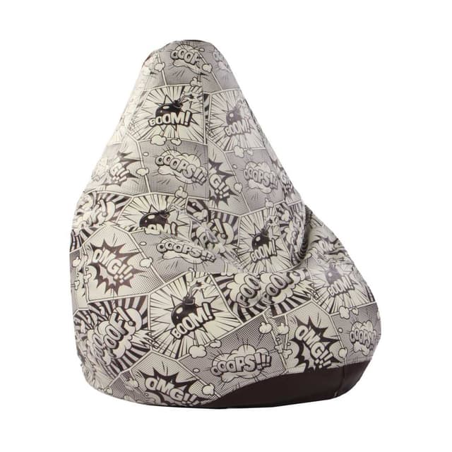 Orka Digital Printed OMG Boom Print Jumbo Bean Bag Cover Without Beans[Comes as a Empty Bean Bag Cover Only] [Beans not Included with This Products]