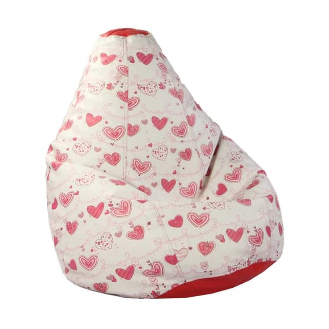 Orka Digital Printed Heart Theme Jumbo Bean Bag Cover Without Beans[Comes as a Empty Bean Bag Cover Only] [Beans not Included with This Products]