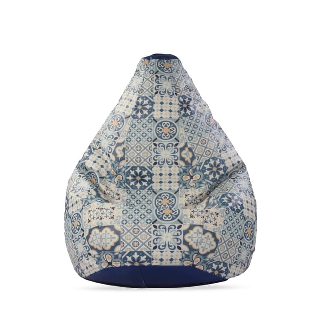 Orka Digital Printed Floral XXXL Bean Bag Filled With Beans