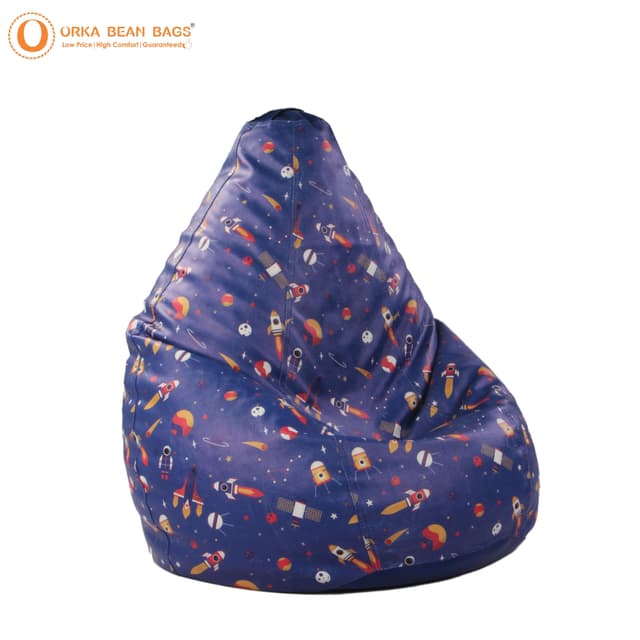 Orka Digital Printed XXXL Bean Bag Filled With Beans