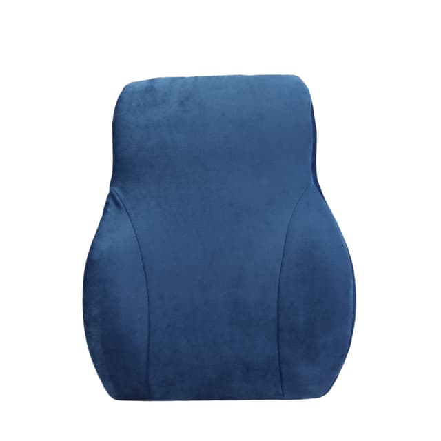 ORKA TRAVEL Presto Orthopaedic Mid-Backrest Cushion with Memory Foam (Ortho Backrest) (Blue)