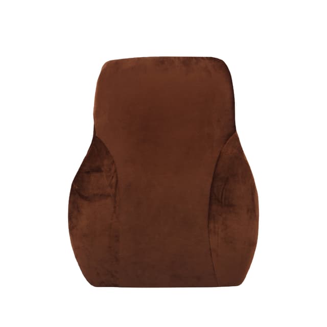 ORKA TRAVEL Presto Orthopaedic Mid-Backrest Cushion with Memory Foam (Ortho Backrest) (Brown)