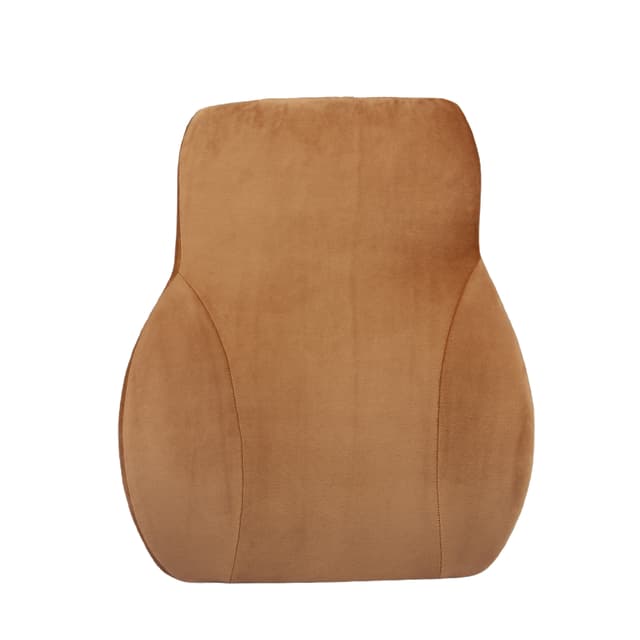 ORKA TRAVEL Presto Orthopaedic Mid-Backrest Cushion with Memory Foam (Ortho Backrest) (Tan)