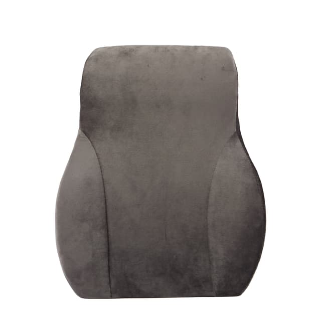 ORKA TRAVEL Presto Orthopaedic Mid-Backrest Cushion with Memory Foam (Ortho Backrest) (Grey)