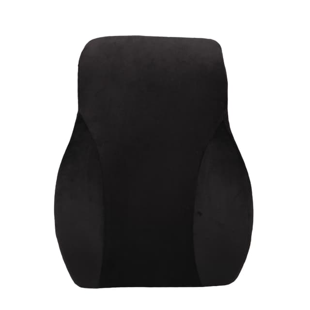 ORKA TRAVEL Presto Orthopaedic Mid-Backrest Cushion with Memory Foam (Ortho Backrest) (Black)