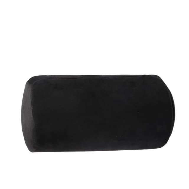 OrkaSleep Cervical Neck Roll Memory Foam Pillow, Bolster Pillow, Round Neck Pillows Support for Sleeping | Bolster Pillow for Bed, Legs, Back and Yoga (Black)