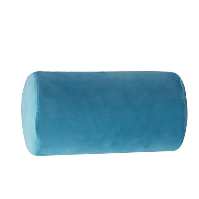 OrkaSleep Cervical Neck Roll Memory Foam Pillow, Bolster Pillow, Round Neck Pillows Support for Sleeping | Bolster Pillow for Bed, Legs, Back and Yoga (Teal)