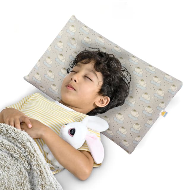 Orka Kids Kids Eco Rectangular Neck Support Pillow for Sleeping & Shoulder Pain Memory Foam Toons & Characters Orthopaedic Pillow Pack of 1  (Ganesh Toddler)