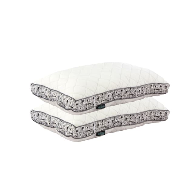 OrkaSleep Luxe Luxurious Microfiber Quilted Polyester Fibre 27x17 inch Microfibre Printed Sleeping Pillow Pack of 2 (Astronaut Space)