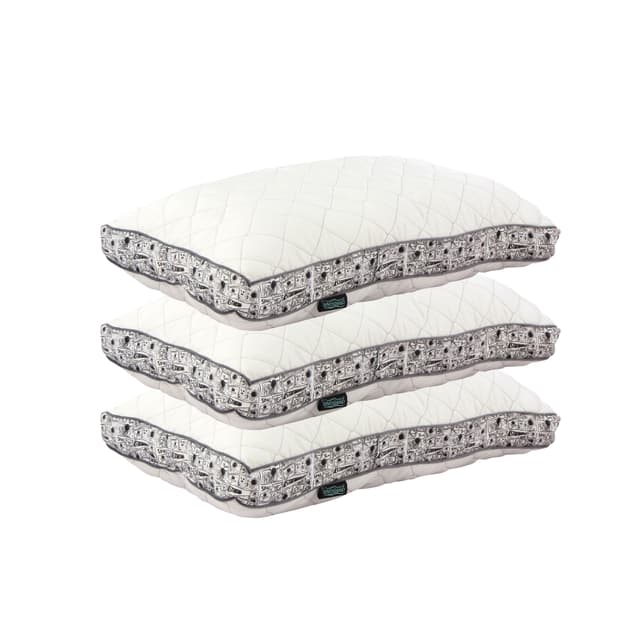 OrkaSleep Luxe Luxurious Microfiber Quilted Polyester Fibre 27x17 inch Microfibre Printed Sleeping Pillow Pack of 3 (Astronaut Space)