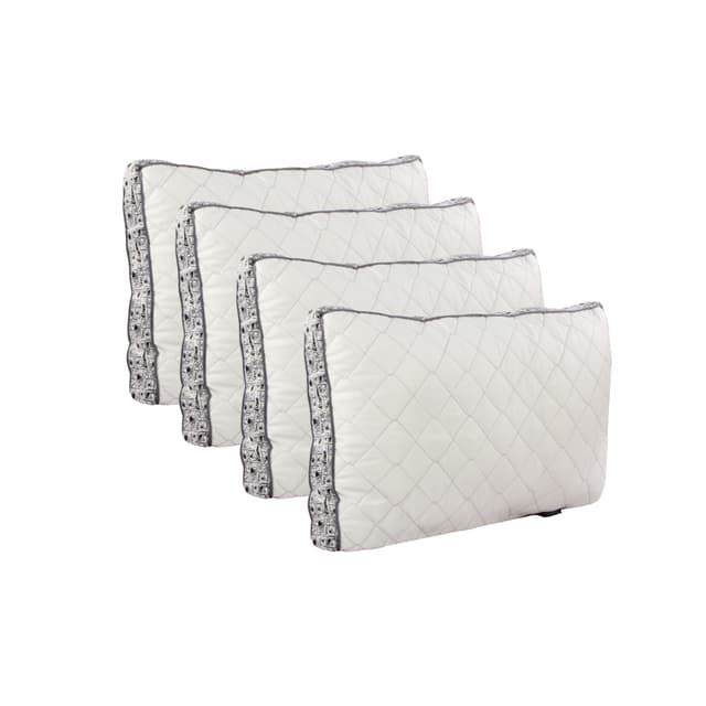 OrkaSleep Luxe Luxurious Microfiber Quilted Polyester Fibre 27x17 inch Microfibre Printed Sleeping Pillow Pack of 4 (Astronaut Space)