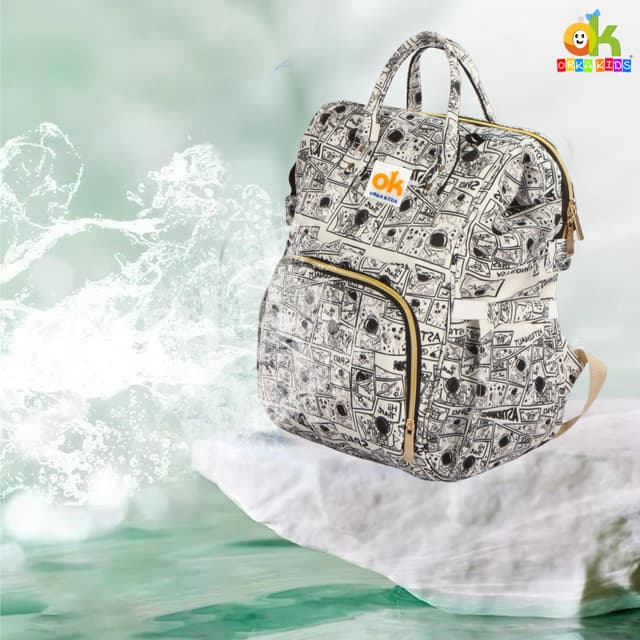 Orka Kids Moms Back Pack Waterproof Mother Bag for Babies, Diaper Bag for Baby, Maternity Travel Backpack Spacious Cushioned Shoulder Strap Many Compartment Multi Utility Large (Astronaut Space)
