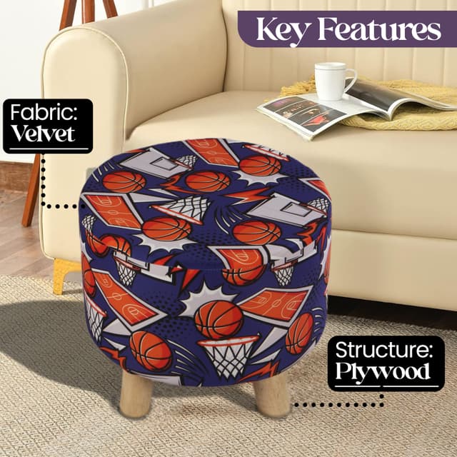 Primrose Emily Ottoman (Basketball Hoop, Pack of 1)