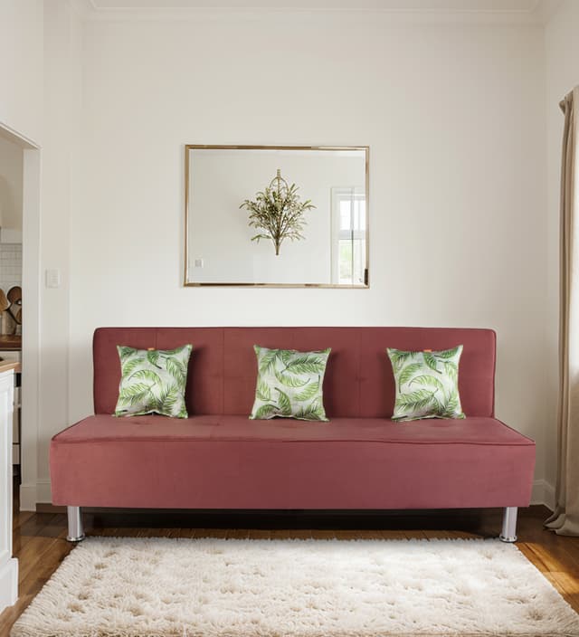 Primrose Cyrus 3 Seater Sofa Cum Bed - Pink