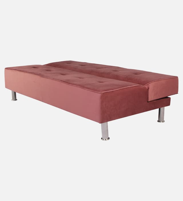 Primrose Cyrus 3 Seater Sofa Cum Bed - Pink