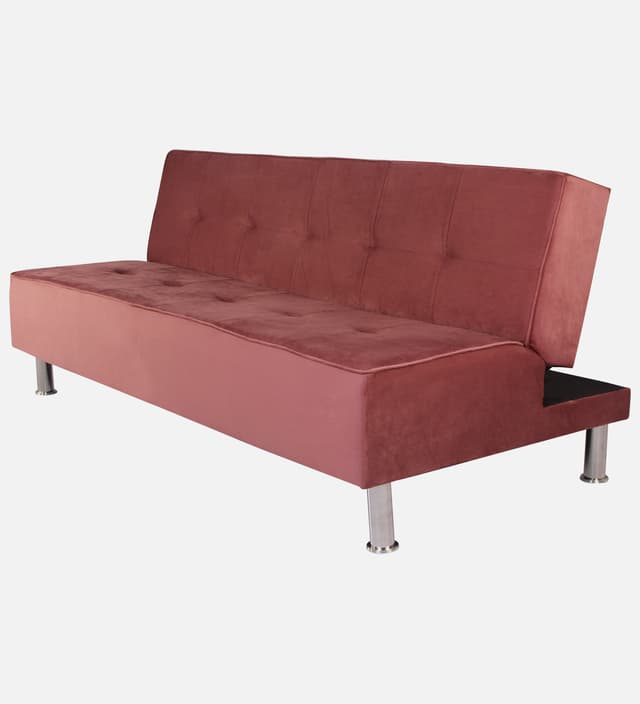 Primrose Cyrus 3 Seater Sofa Cum Bed - Pink