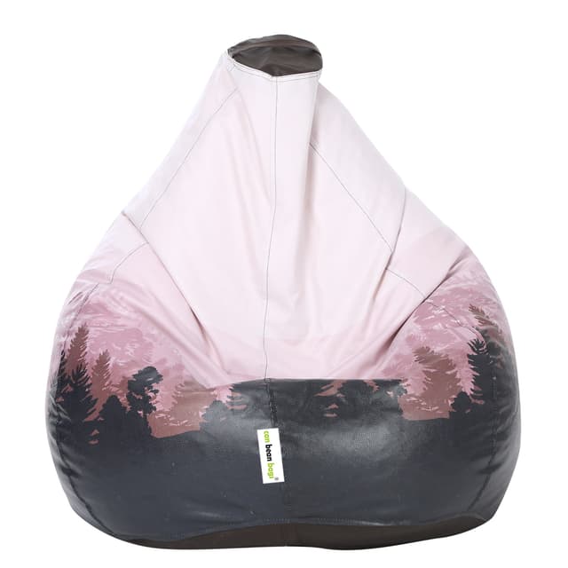 Orka Digital Printed Jumbo Bean Bag Cover Without Beans (Jungle Theme, Black)