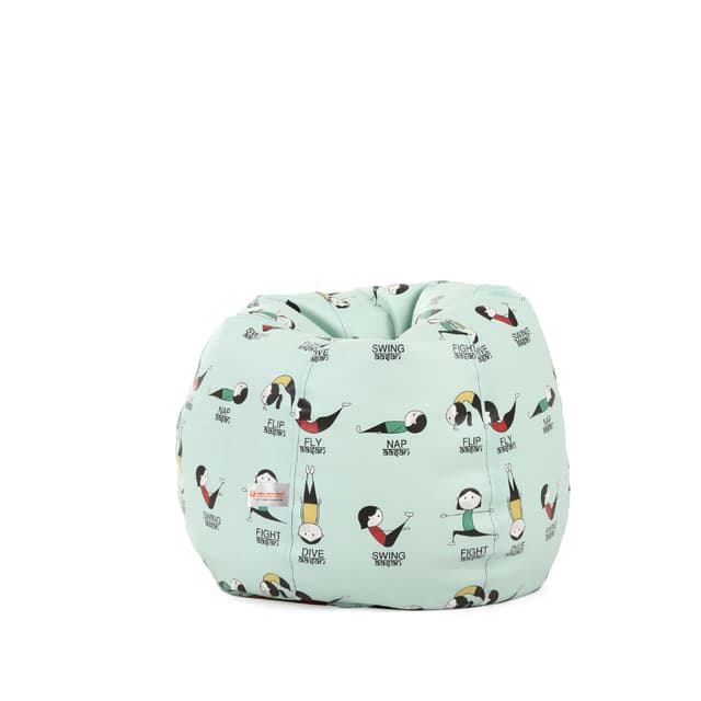 Orka Digital Printed Jumbo Filled Bean Bag With Beans (Activity, Multicolor)