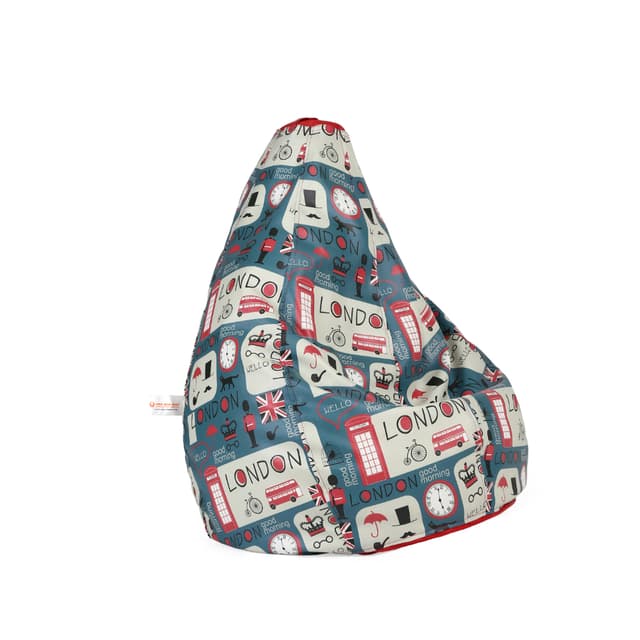 Orka Digital Printed Monster Bean Bag Cover Without Beans (London, Multicolor)