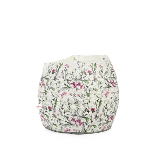 Orka Digital Printed XXXL Filled Bean Bag With Beans (Meadow Flowers Grass Herbs, Multicolor)