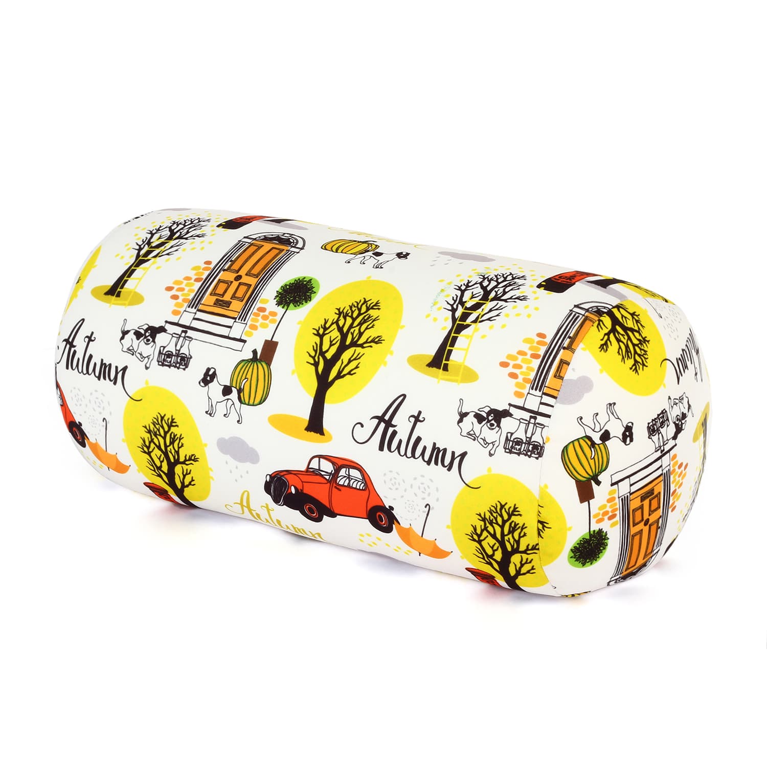 Orka Digital Printed Spandex Stretchable Fabric Microbeads Bolster (D6) view 3