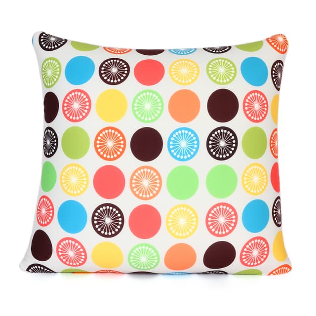 Orka Digital Printed Spandex Stretchable Fabric Microbeads Cushion (D1, Pack of 1)