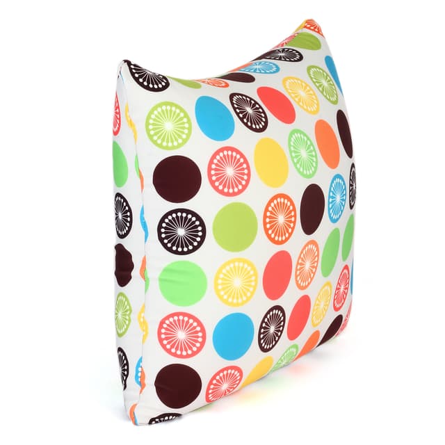 Orka Digital Printed Spandex Stretchable Fabric Microbeads Cushion (D1, Pack of 1)