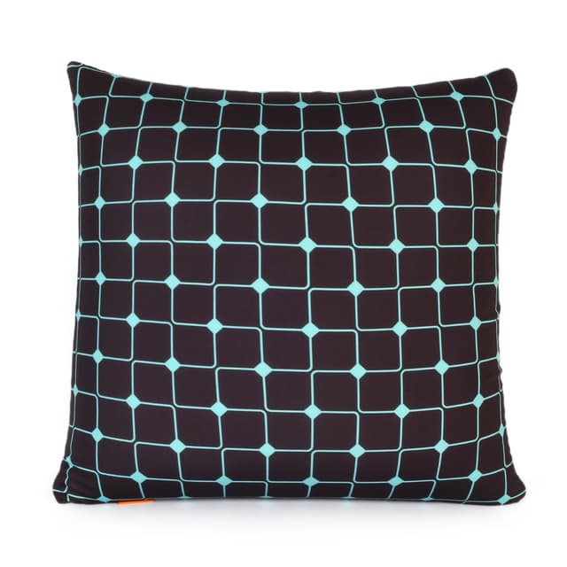 Orka Digital Printed Spandex Stretchable Fabric Microbeads Cushion (D8, Pack of 1)