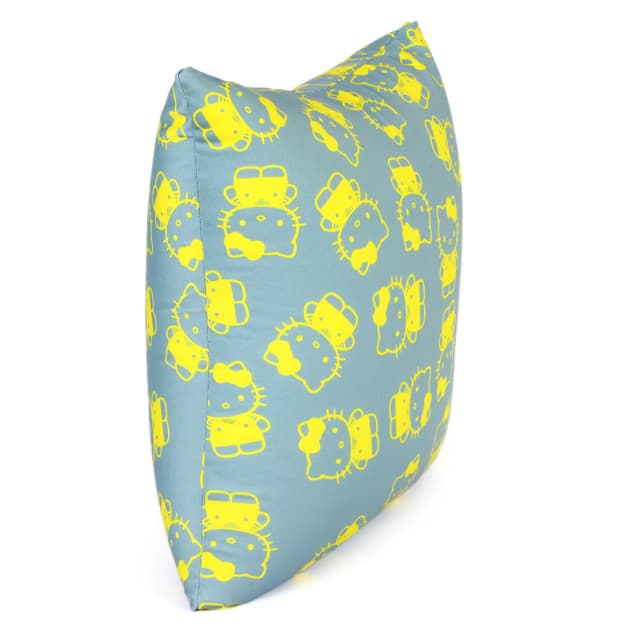 Orka Digital Printed Spandex Stretchable Fabric Microbeads Cushion (D9, Pack of 1)
