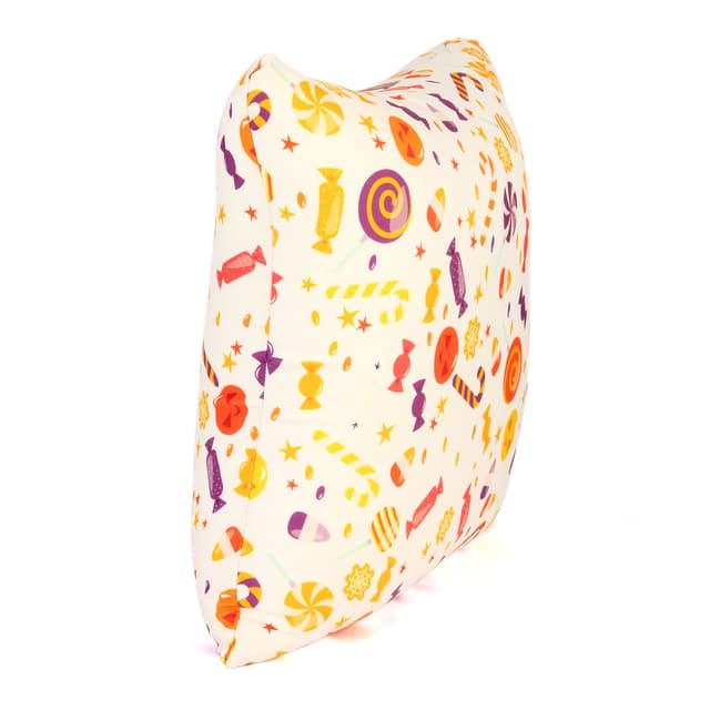 Orka Digital Printed Spandex Stretchable Fabric Microbeads Cushion (D10, Pack of 1)