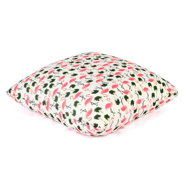 Orka Digital Printed Spandex Stretchable Fabric Microbeads Cushion (D11, Pack of 1)