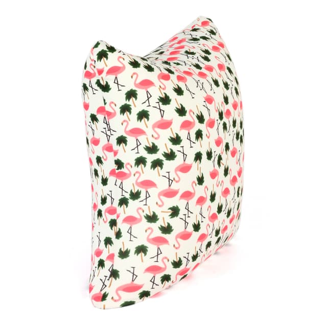 Orka Digital Printed Spandex Stretchable Fabric Microbeads Cushion (D11, Pack of 1)
