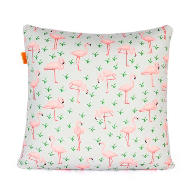 Orka Digital Printed Spandex Stretchable Fabric Microbeads Cushion (D13, Pack of 1)
