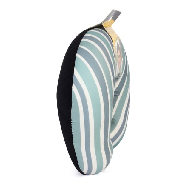 Orka Digital Printed Spandex Stretchable Fabric Microbeads U Neck Pillow (D1, Pack of 1)