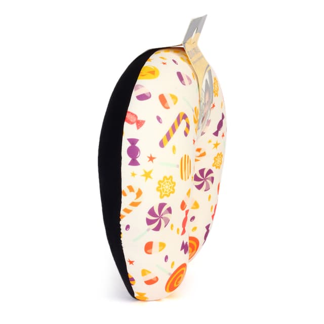 Orka Digital Printed Spandex Stretchable Fabric Microbeads U Neck Pillow (D10, Pack of 1)
