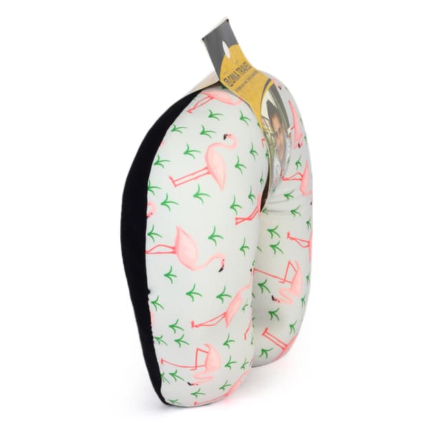 Orka Digital Printed Spandex Stretchable Fabric Microbeads U Neck Pillow (D13, Pack of 1)