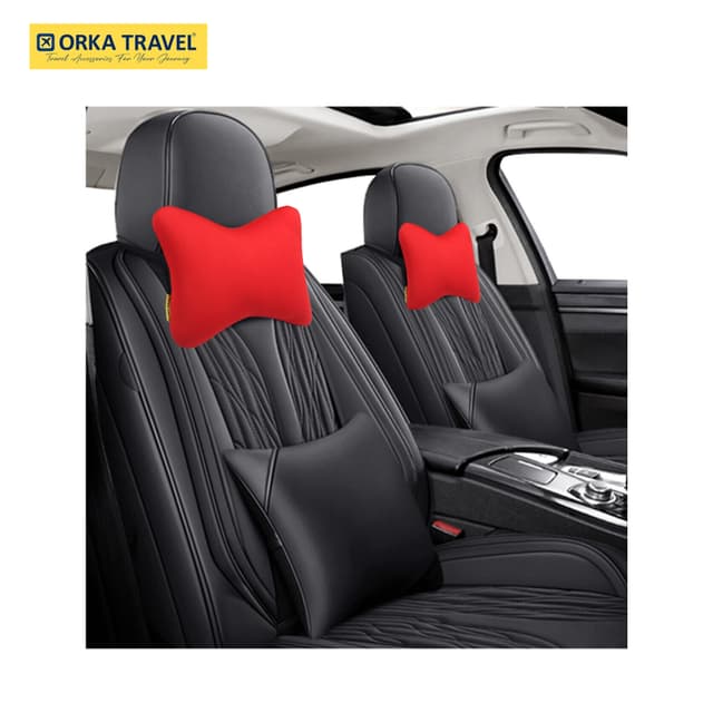 Orka Travel Solid Microbeads Car Neck Pillow