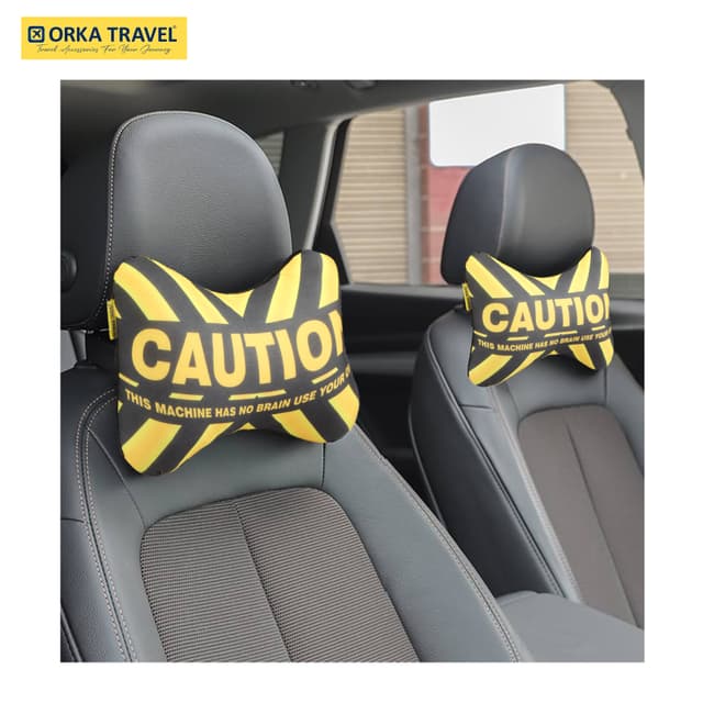 Orka Travel Digital Printed Microbeads Car Neck Pack of 2