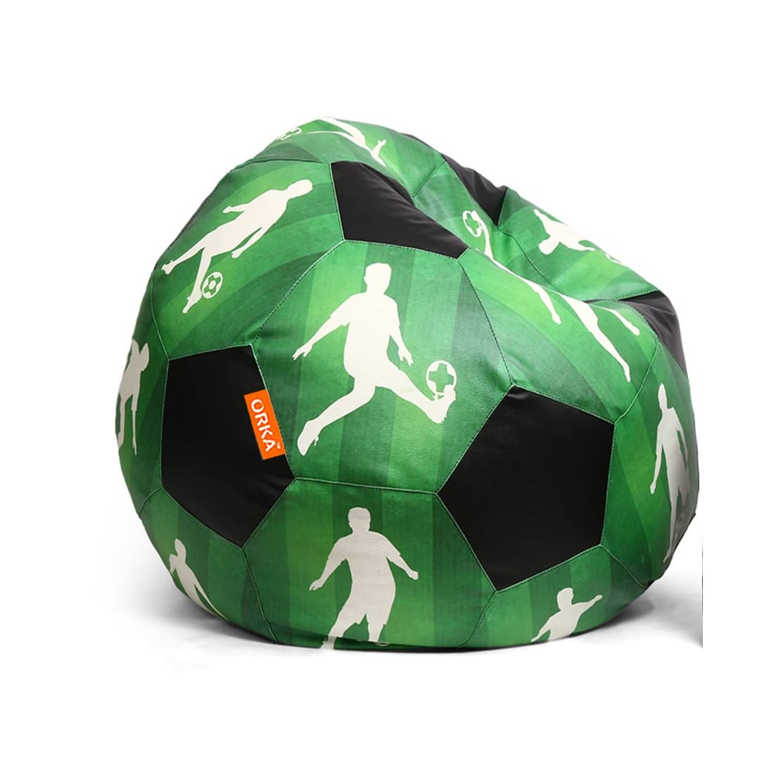 Orka Digital Printed Kids Foorball With Mathching Footstool Filled Bean Bag With Beans (FB51 Multicolor) view 2
